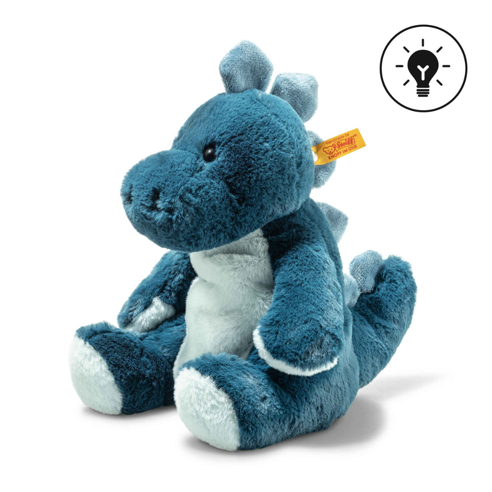 Buy Steiff nachtlamp knuffel Spott dinosaurus 28 cm blauw
