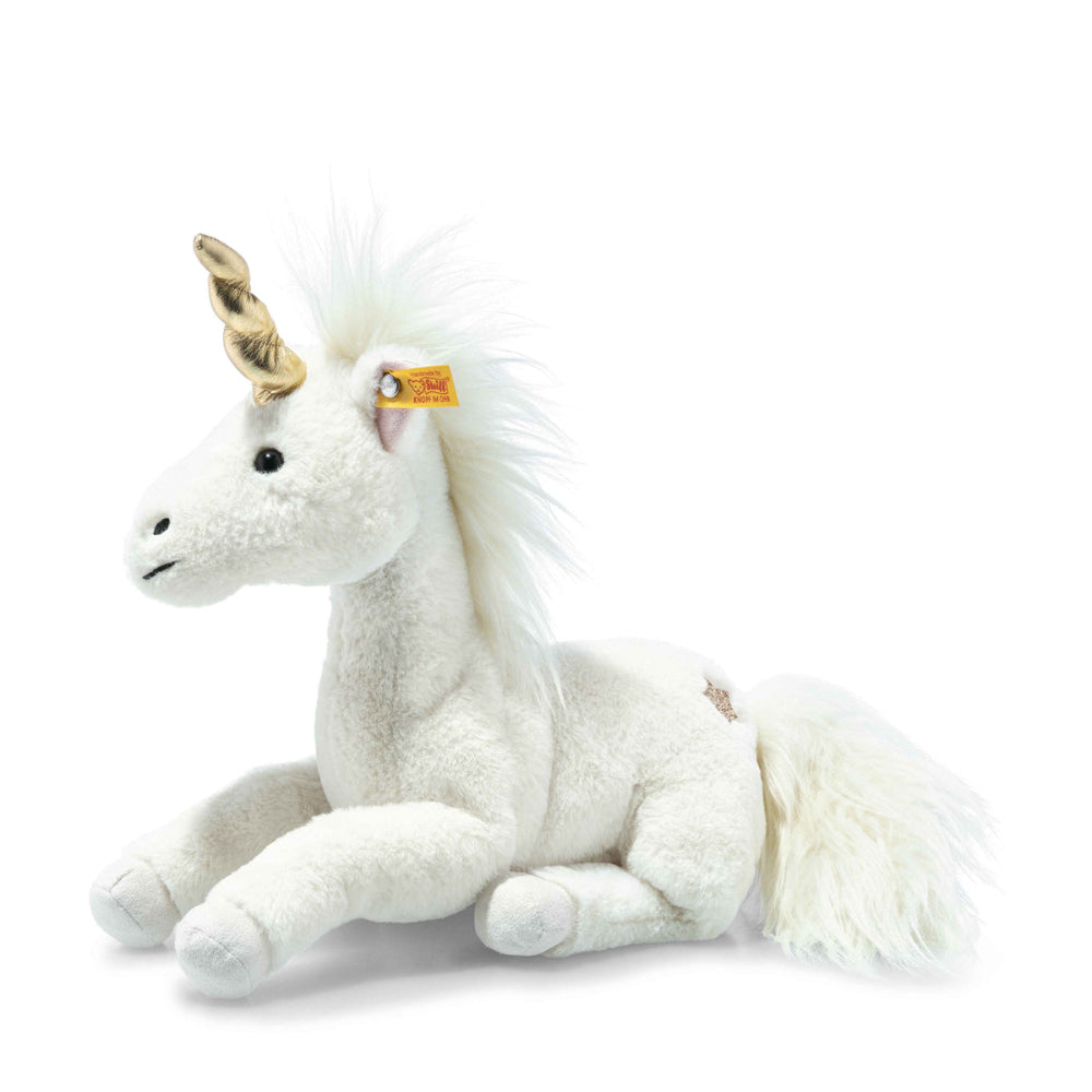 Steiff unicorn knuffel Unica 27 cm wit