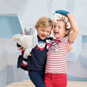 Steiff zeehond knuffel Aila 40 cm ijsblauw 4001505063916 a