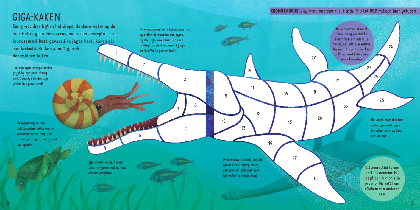 Stickers plakken op nummer Dino's 9789463549189 e