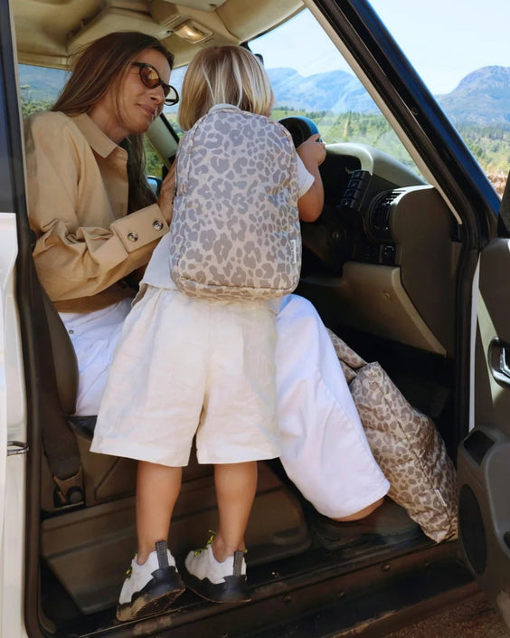 Studio Noos rugzak mini beige leopard b