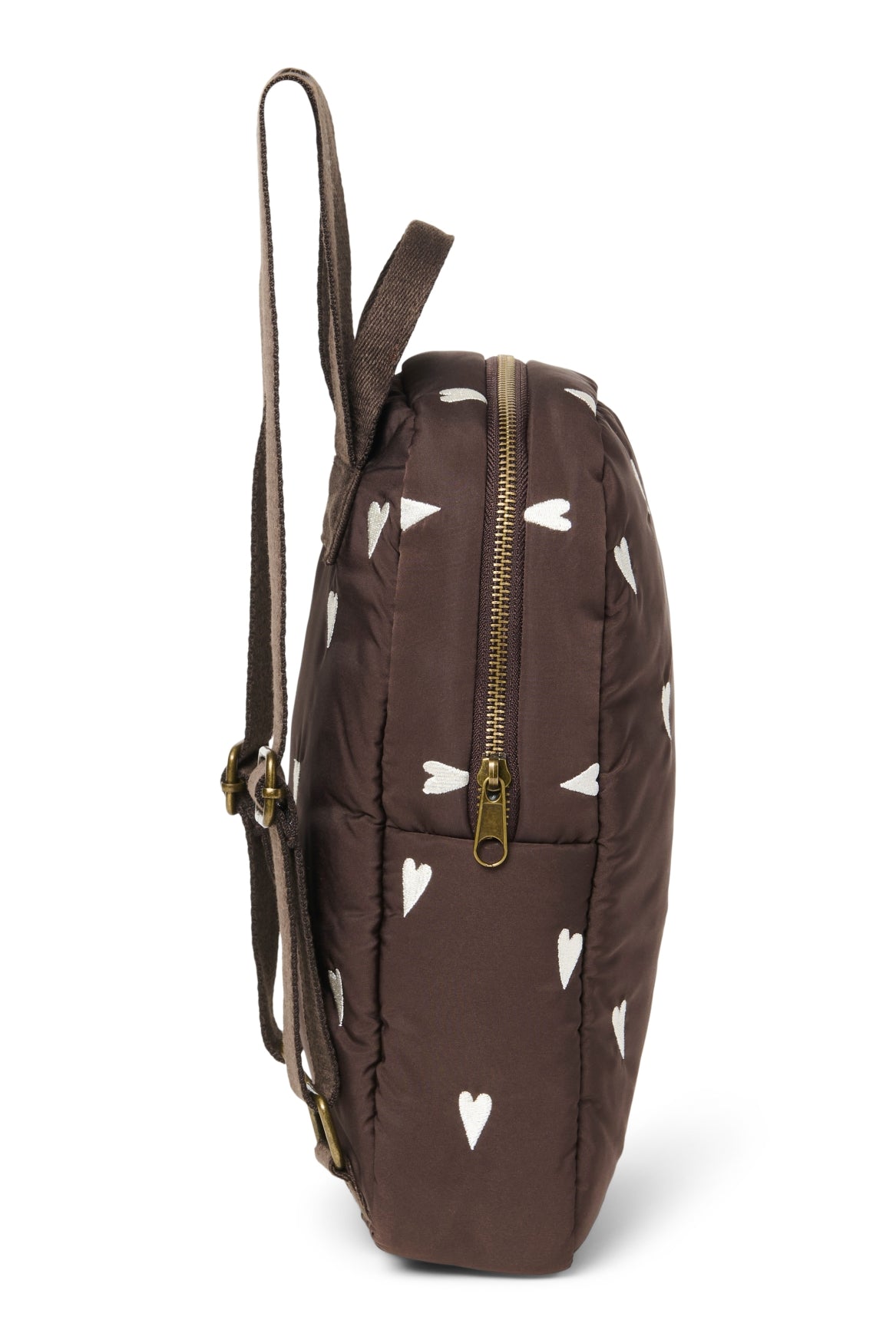 Studio Noos rugzak mini brown hearts d