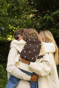 Studio Noos rugzak mini brown hearts