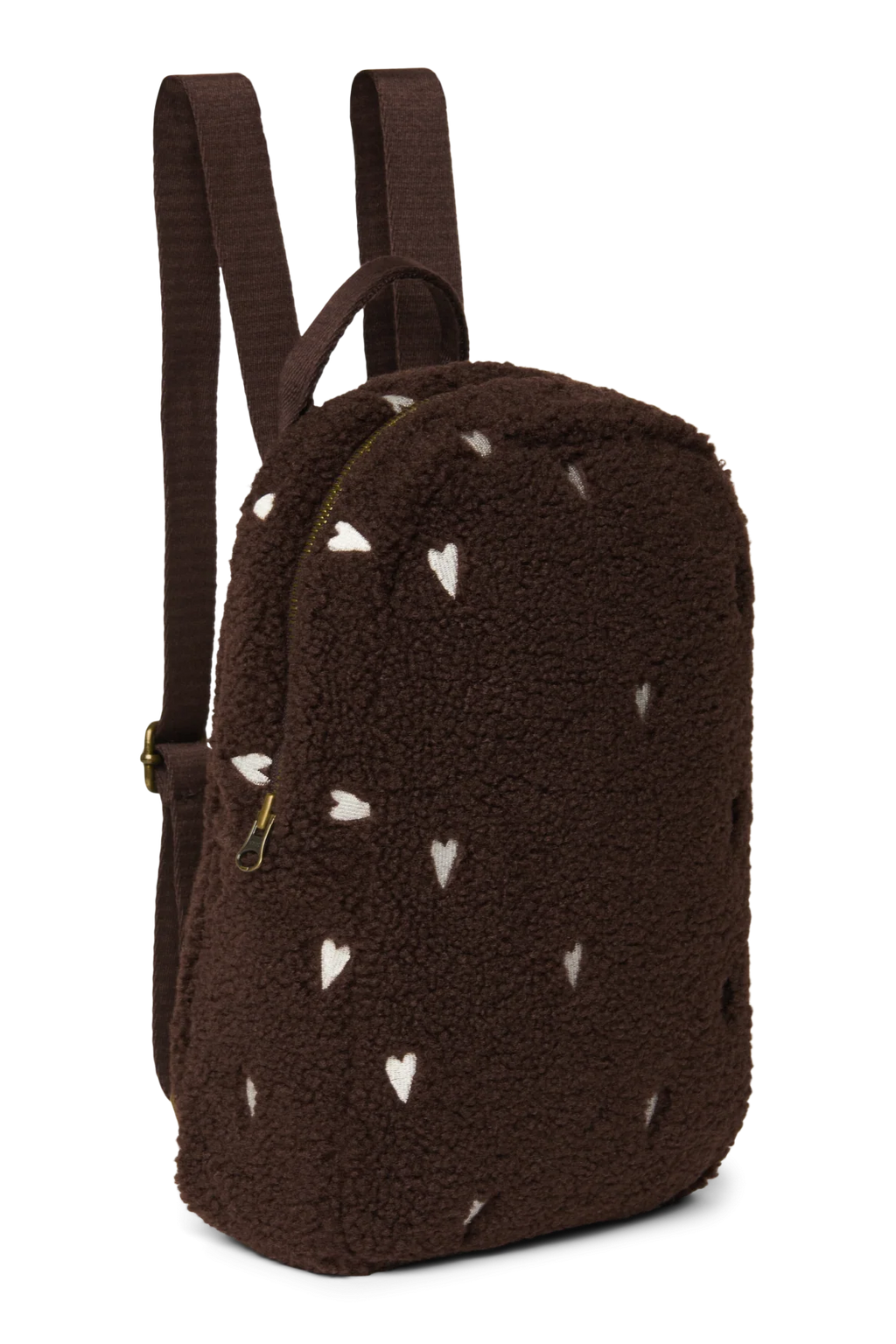 Buy Studio Noos rugzak mini teddy chocolate brown hearts