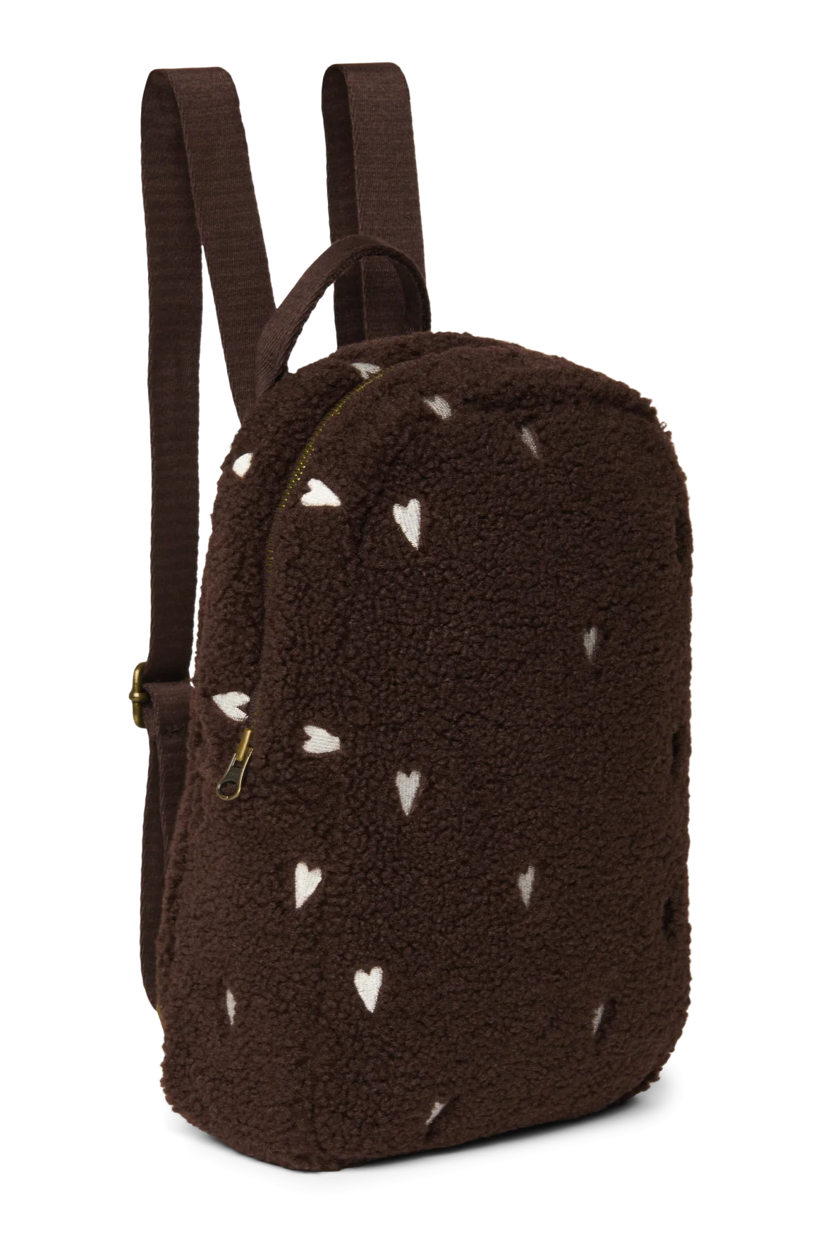 Buy Studio Noos rugzak mini teddy chocolate brown hearts