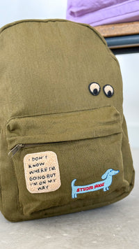 Studio Noos Cotton Rugzak groen midiCottonMidiBackpackgreenh