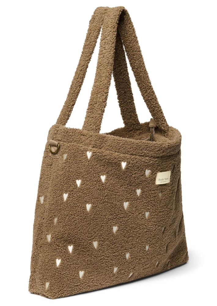Buy Studio Noos diaper bag teddy brown hearts