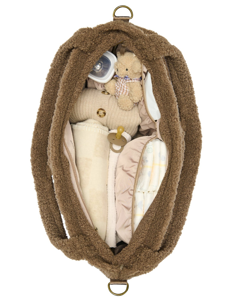 Studio Noos diaper bag teddy brown hearts 6150732889832
