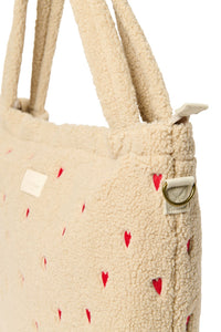 Studio Noos diaper bag teddy ecru hearts 6150731763782 a