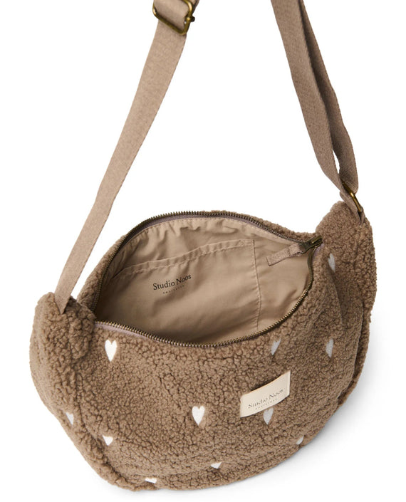 Studio Noos fanny pack brown hearts teddy 6096726372365 d