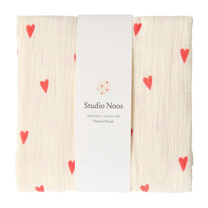 Studio Noos hydrofiele doek beige hearts 120x120 6151900154134 a