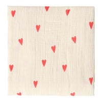 Studio Noos hydrofiele doek beige hearts 120x120 6151900154134 d