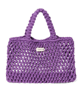 Studio Noos mini handbag macrame purple 