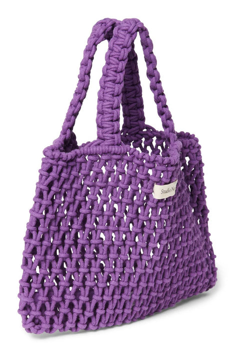 Studio Noos mini handbag macrame purple A