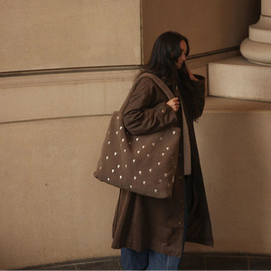 Studio Noos mom bag teddy brown hearts 6096717340380 a