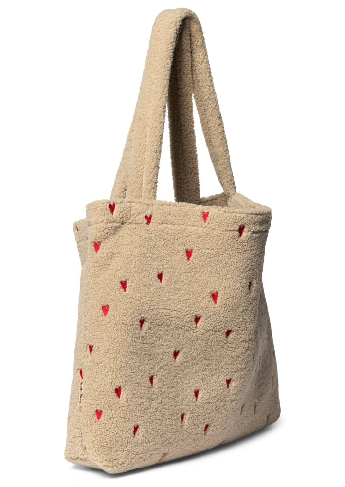 Studio Noos mom bag teddy ecru hearts 6096705554539
