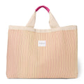Studio Noos poplin beach bag butter yellow striped 6151908030041 a
