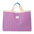 Studio Noos poplin beach bag raspberry striped 6151907726761 a