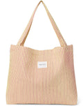 Studio Noos poplin mom bag butter yellow striped 6151907665664 a