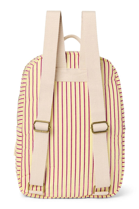 Studio Noos poplin rugzak midi butter yellow striped 6151908267263 d
