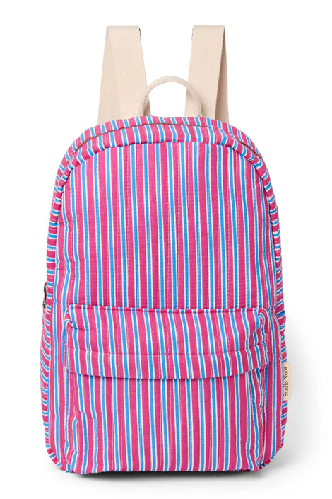 Studio Noos poplin rugzak midi raspberry striped 6151908221258 a