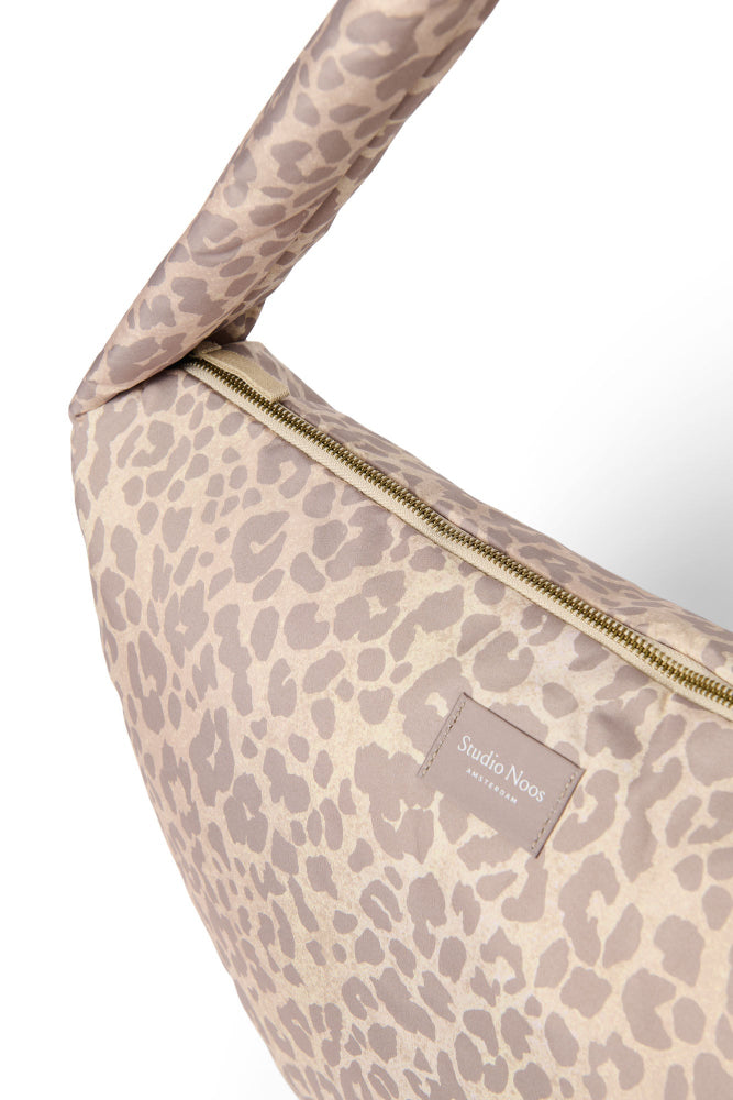 Studio Noos puffy cross body bag beige leopard 6151906737737