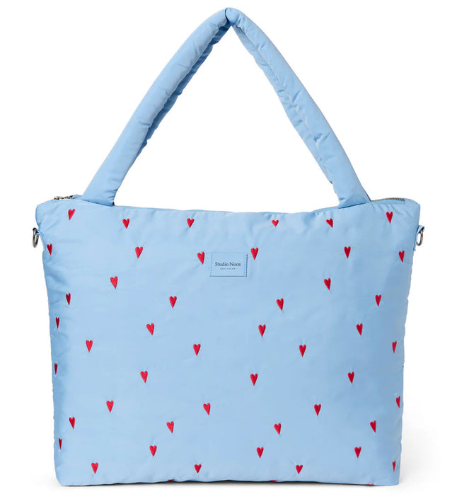 Studio Noos puffy diaper bag blue hearts 6151905736731 a