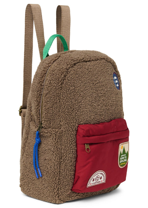 Studio Noos rugzak Teddy brown/burgundy midiTeddyMidiBackpackbrownburgundyc