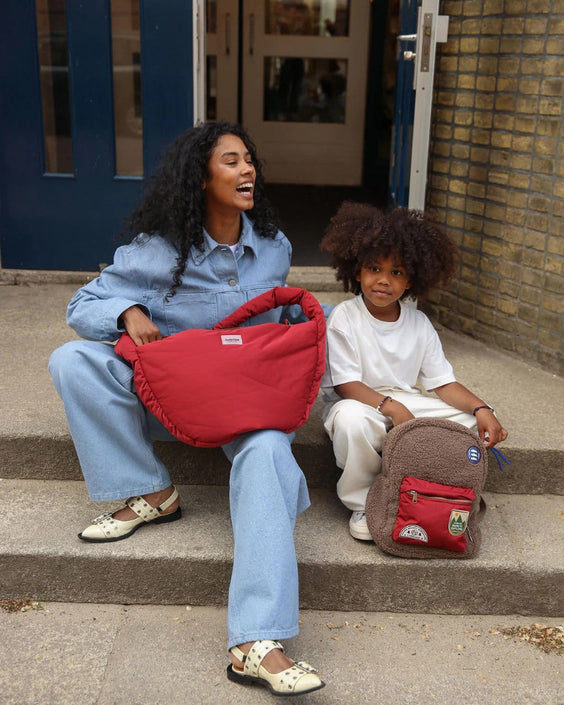 Studio Noos rugzak Teddy brown/burgundy midiTeddyMidiBackpackbrownburgundyg