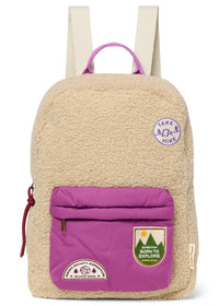 Studio Noos rugzak Teddy ecru/purple midiTeddyMidiBackpackecrupurple