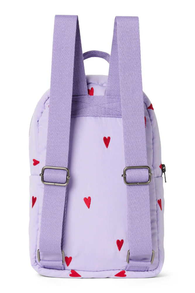 Studio Noos rugzak mini purple hearts 100% Polyester