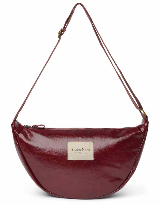 Studio Noos vegan leather fanny pack burgundy 6151923332397