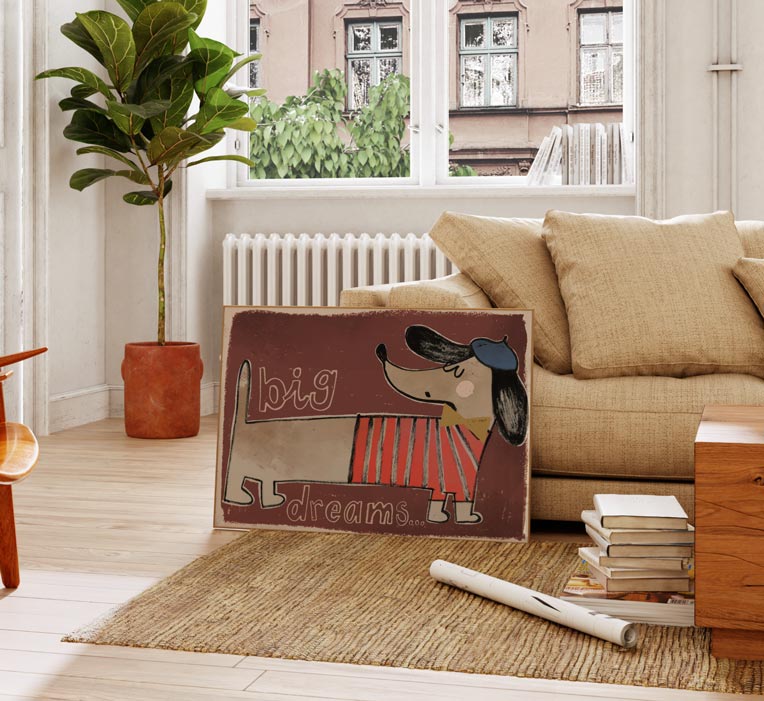 Buy Studio loco poster Teckel 70 x 50 cm