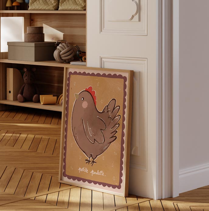 Buy Studio loco poster petite poulette 50 x 70 cm