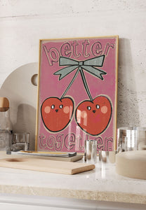 Studio loco poster cherries 50 x 70 cm