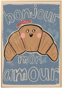 Studio loco poster croissant 50 x 70 cm