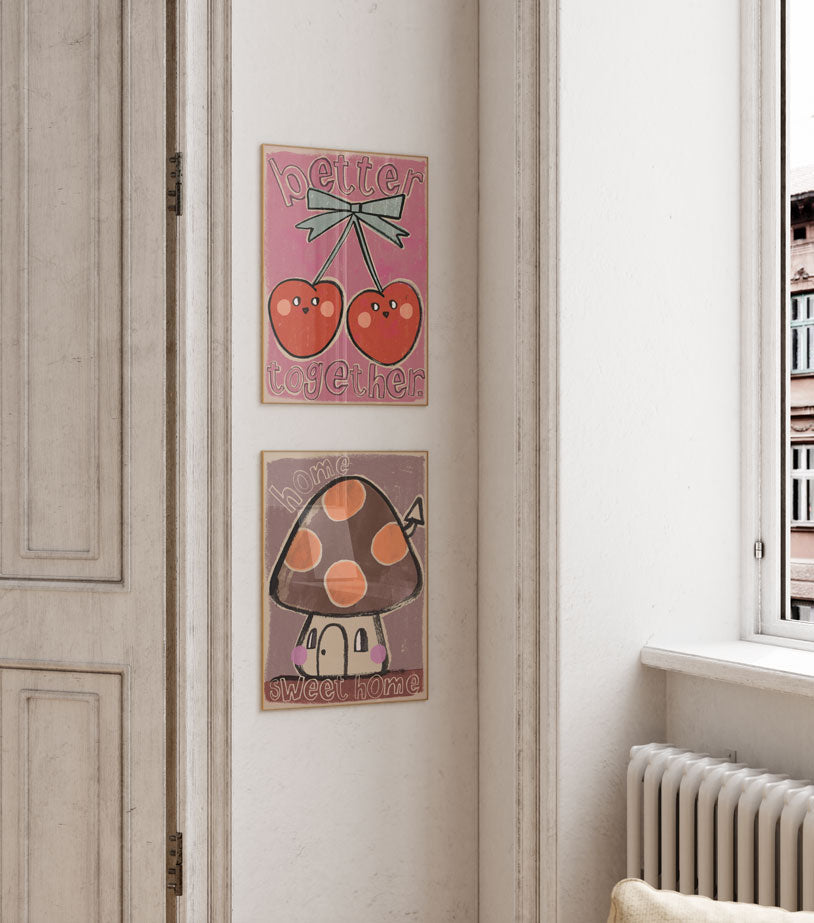 Studio loco poster mushroom  50 x 70 cm