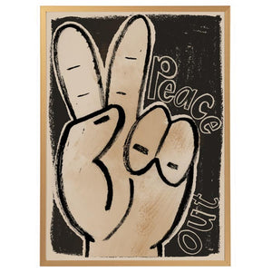 Studio loco poster peace out 50 x 70 cm