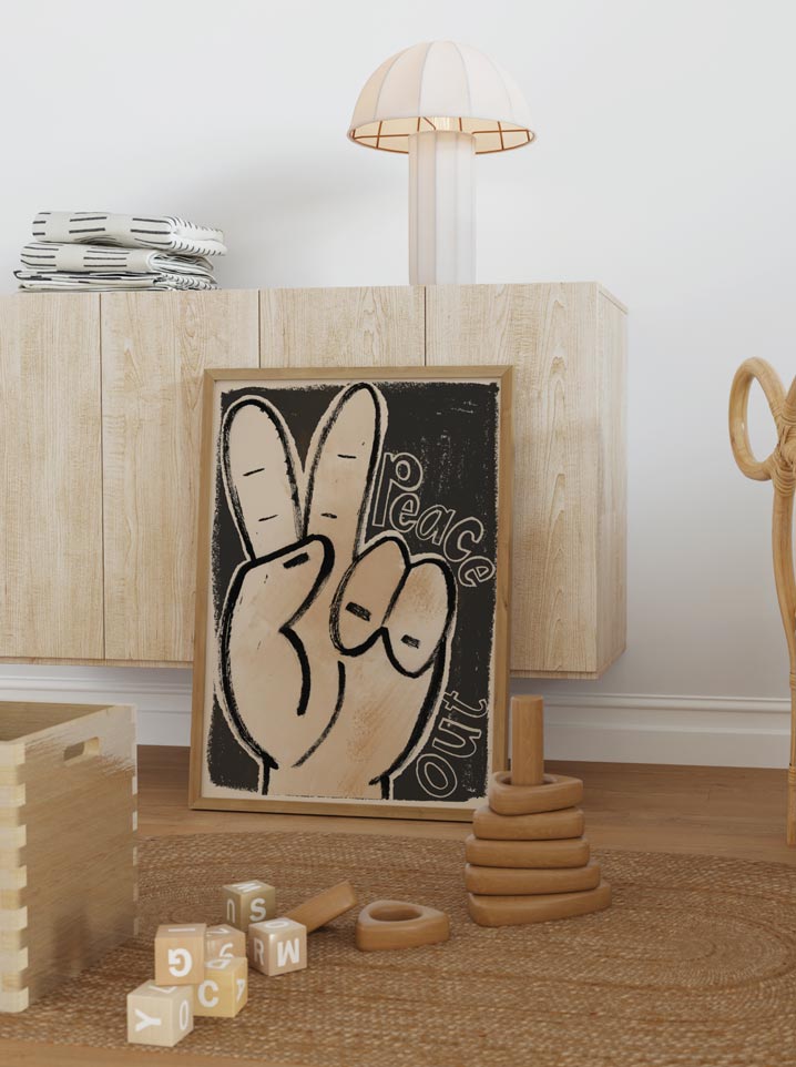 Buy Studio loco poster peace out 50 x 70 cm