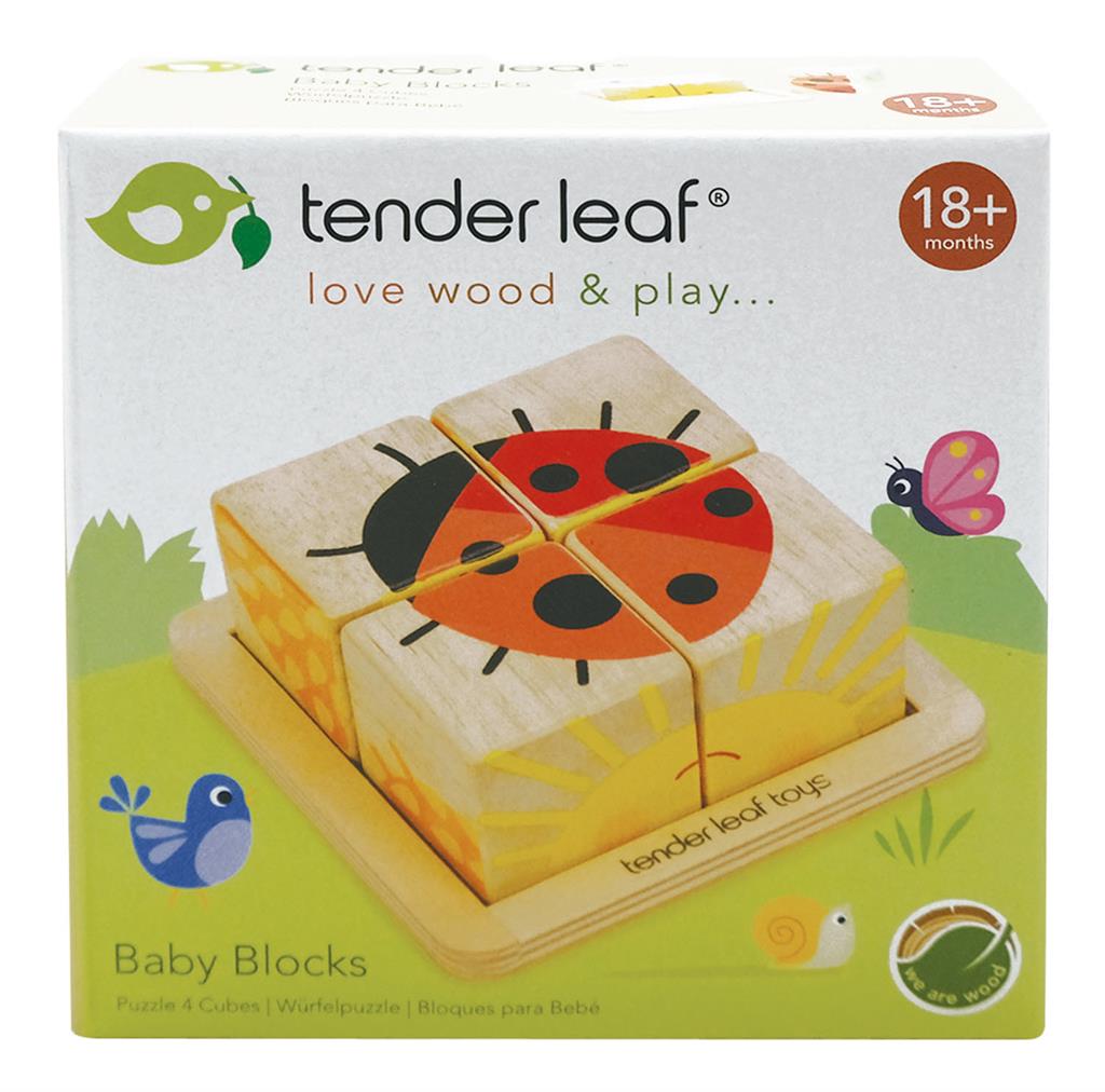 Tender Leaf Toys wooden block puzzle 18 months+ / 4 pcs 4608452