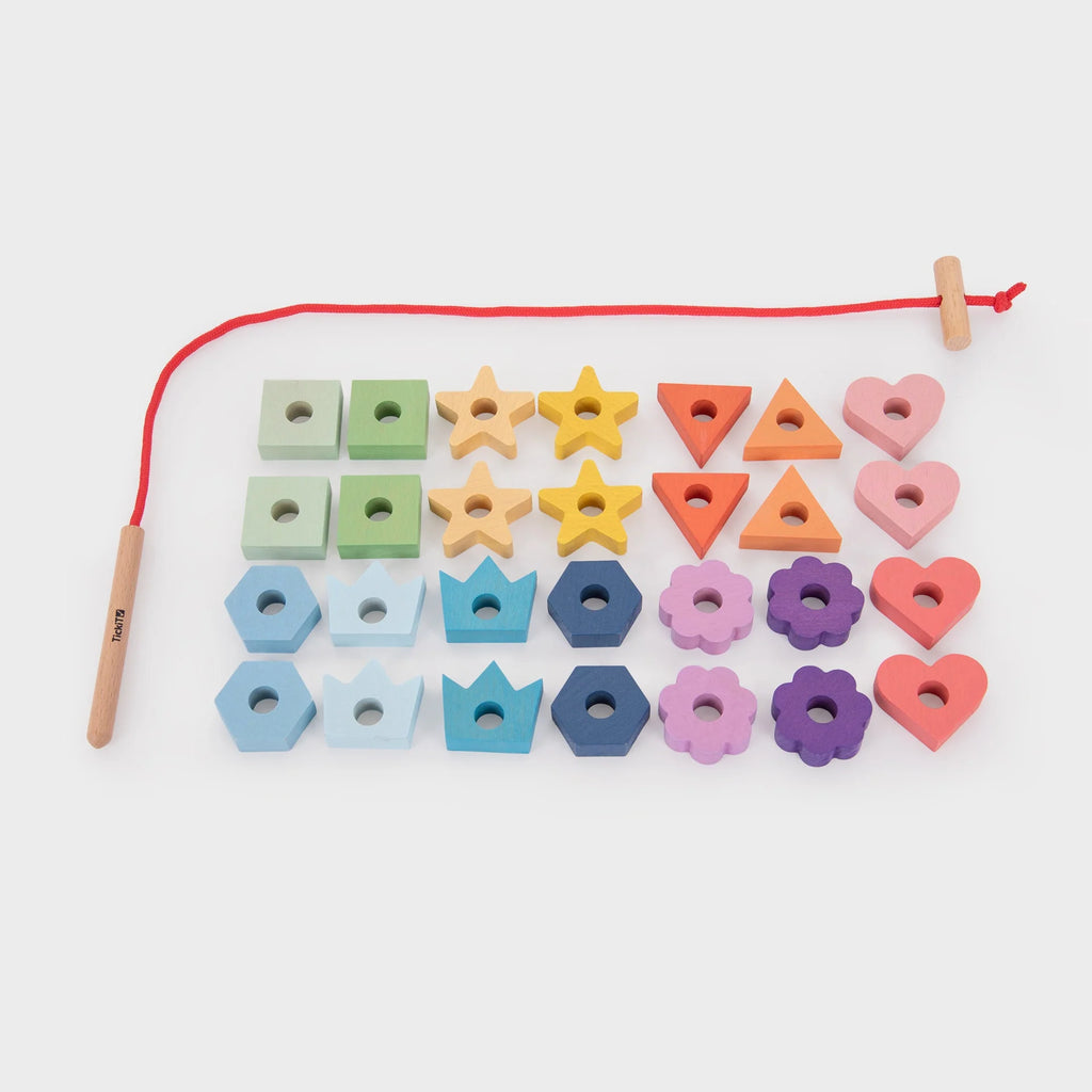 Tickit houten vetervormen regenboog 3 jr+ 5060155731957