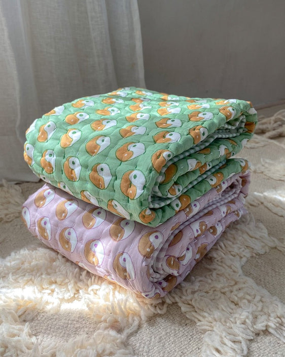 Unknown Stories babydeken Yin Yang sage 100 x 115