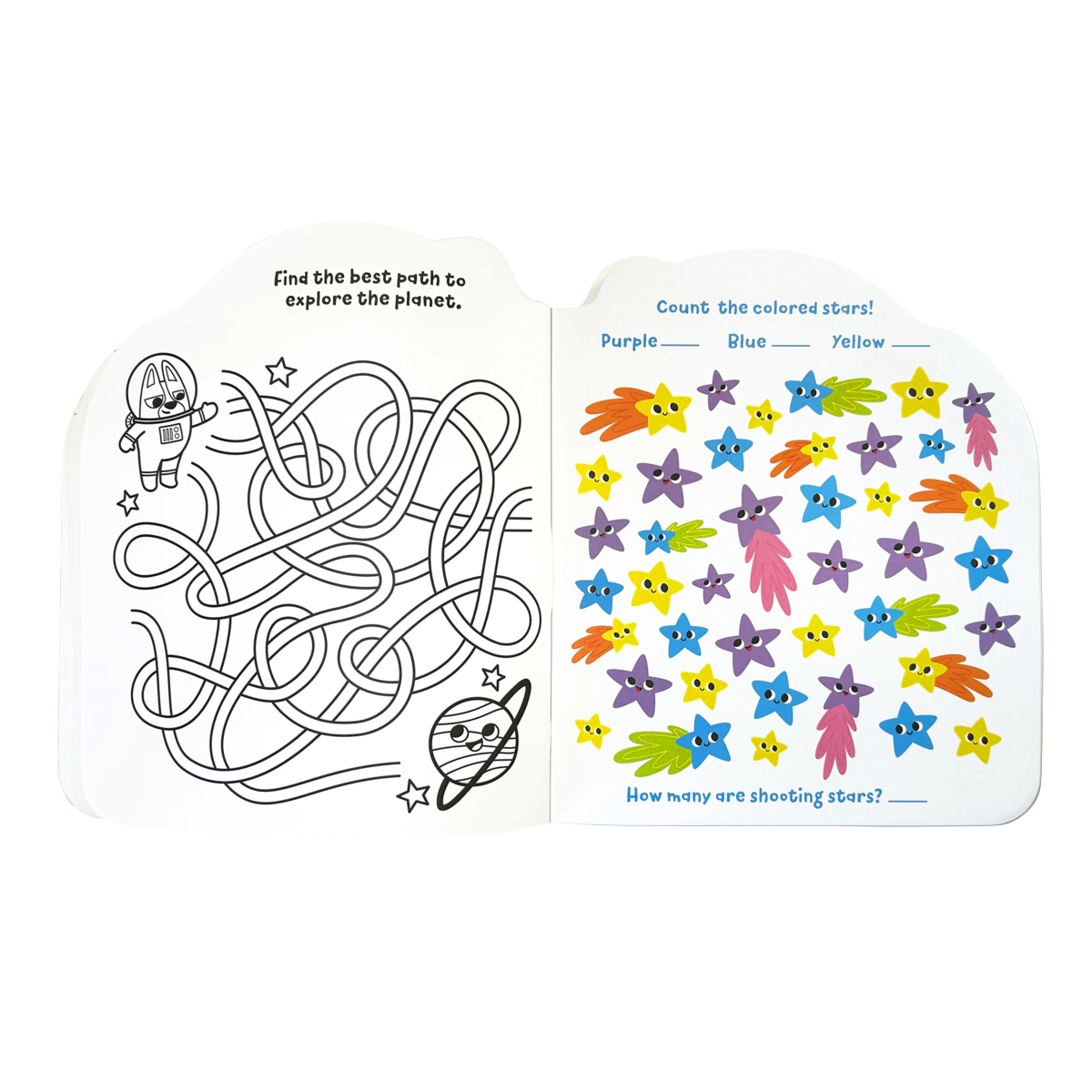 OOLY activity book pets in space 4 jr+