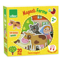 VILAC wooden magnets farm 2 yrs+