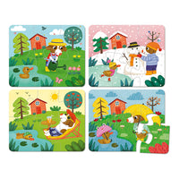 VILAC puzzle 4 seasons 2yrs+ / 4 x 6 pcs