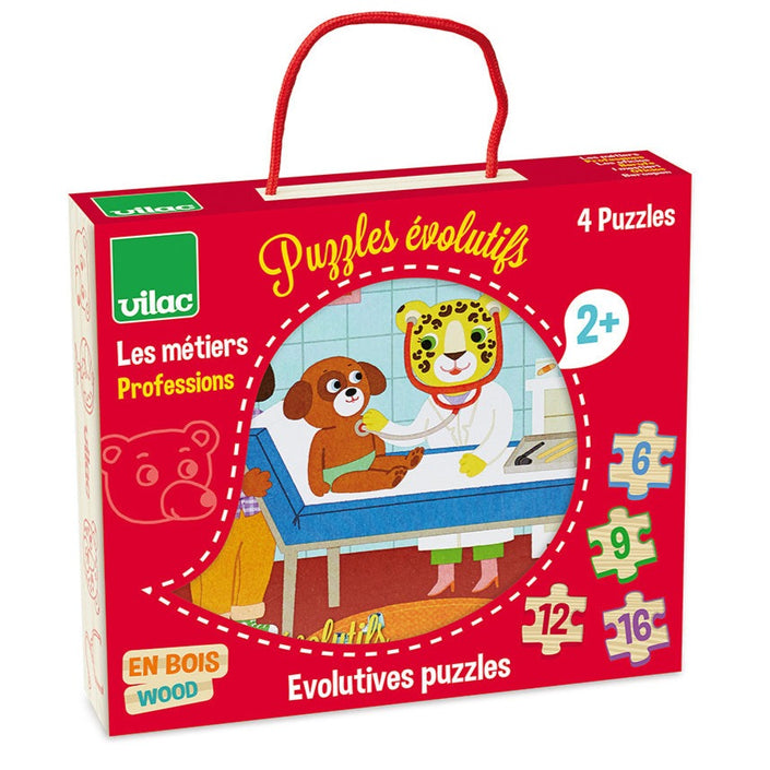 VILAC puzzle professions 3yrs+ / 6, 9, 12 and 16 pcs