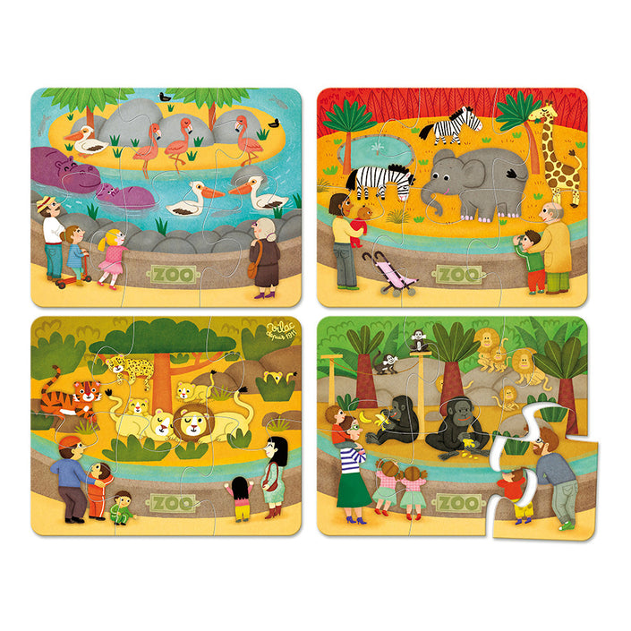 VILAC puzzle zoo 2yrs+ / 4 x 6 pcs