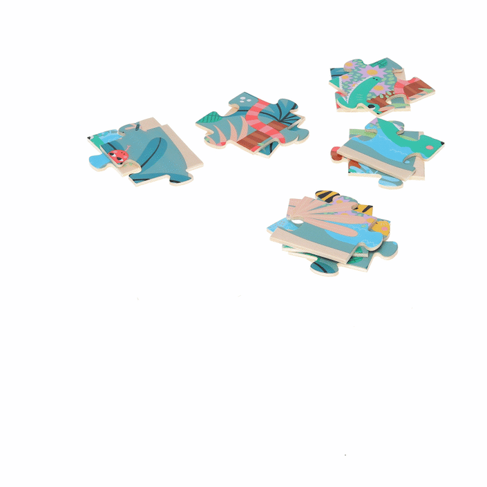 VILAC puzzles land sea air 4 yrs+ / 3 x 16 pcs