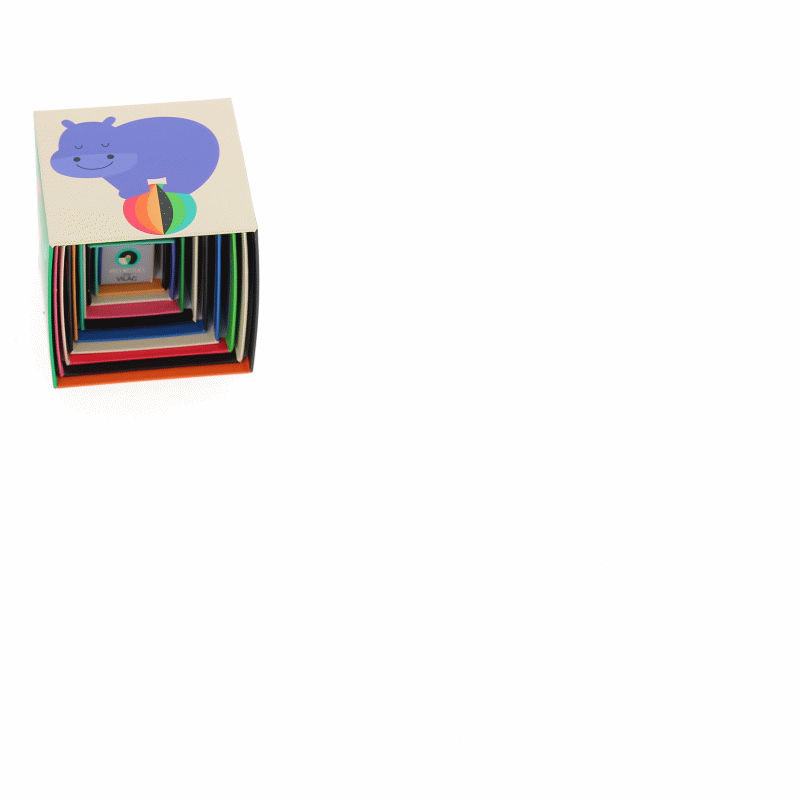 VILAC stacking tower rainbow 1 yr+