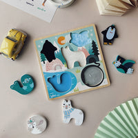 VILAC tactile puzzle ice 5 pcs / 18 m+